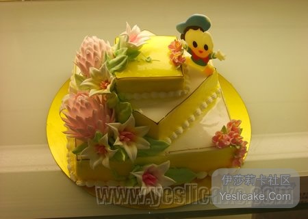 立高公司标志性花卉蛋糕展示