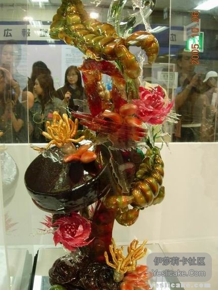 (1)2008日本蛋糕展拉糖作品