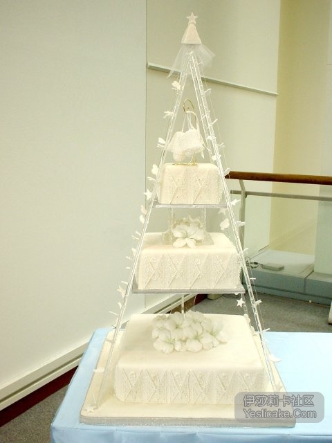 日本展會糖霜婚禮蛋糕作品