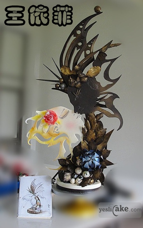 本人最新巧克力作品《蝶之恋》……