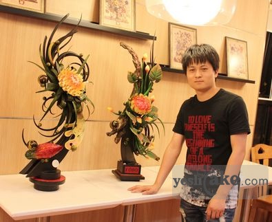 巧克力雕塑作品，多个角度展示