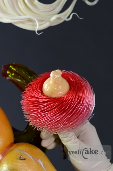 张家清新写实糖艺《颠覆传统的的寿星造型》