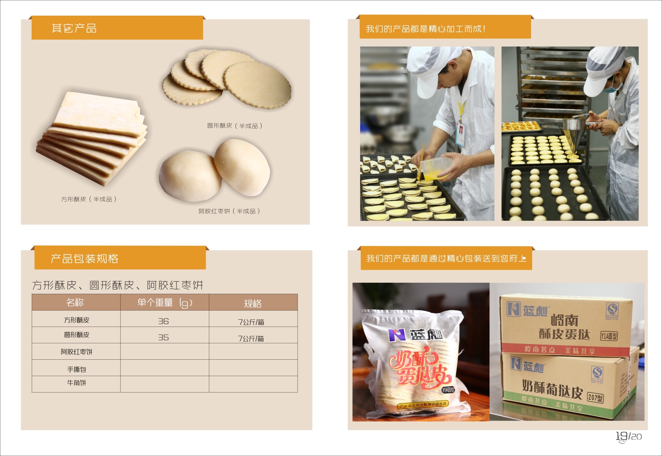 广州森农食品有限公司 烘焙餐饮半成品系列 葡