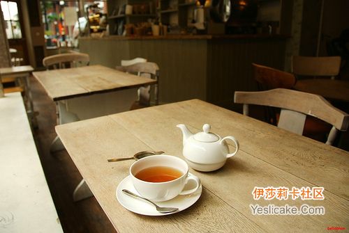 法式咖啡店的誘人塔派