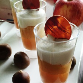 栗子青苹果蜂蜜甜点杯